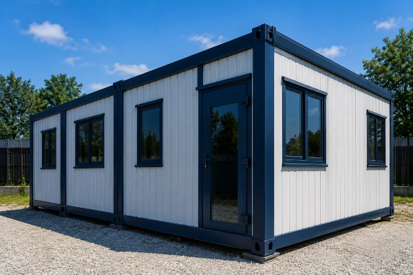Vedere exterioară a unui container modular